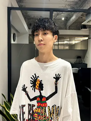 ショート メンズパーマ/メンズ カット/伊藤　げんのヘアスタイル