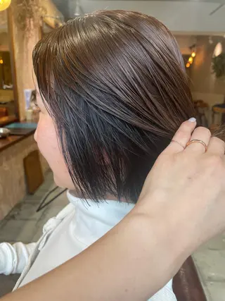 ミディアム さの あやねのヘアスタイル