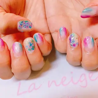 ネイル La neige* yuki 🥯🍑のネイルデザイン