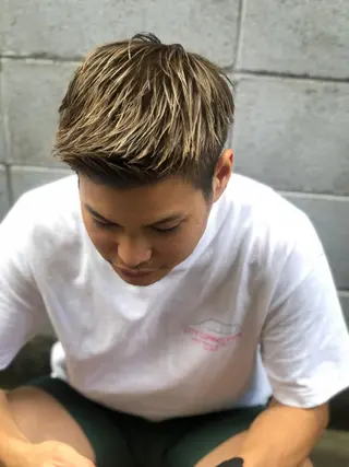 ショート カラー メンズ BRUNTJET所属・MAEDA MADOKAのヘアスタイル