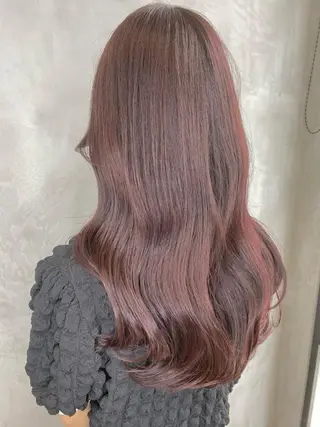 ロング カラー 韓国レイヤー/ミルク ティー🟤高橋　暖のヘアスタイル