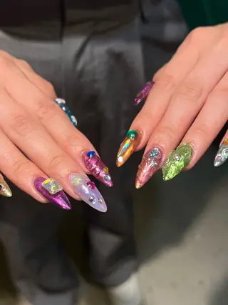 ネイル Hata nail 🎀個性派ニュアンスのネイルデザイン