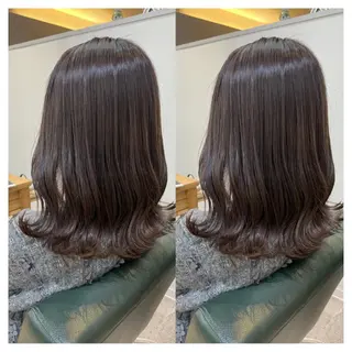 セミロング カラー 村山 茉衣のヘアスタイル