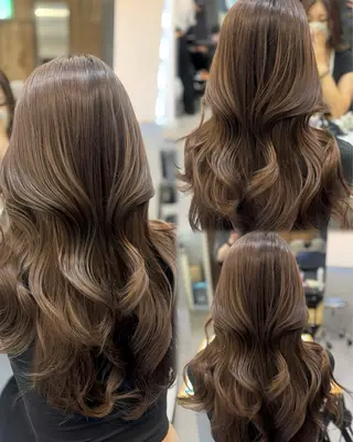 ロング カラー 宮本 優のヘアスタイル