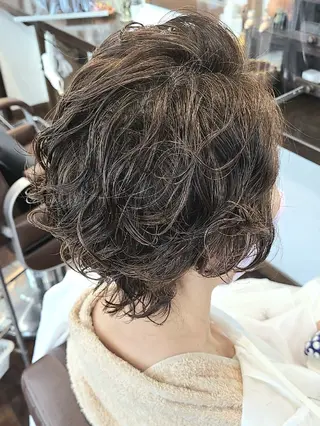 ショート パーマ カラー 【大宮】デザイナー Anne 諳 アンのヘアスタイル