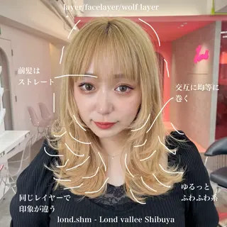 ミディアム カラー 山崎/ボブ縮毛矯正 レイヤー髪質改善のヘアスタイル