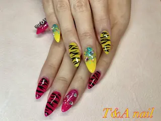 セミロング ネイル T&A nailのネイルデザイン