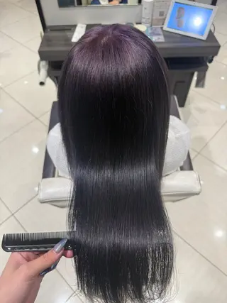 セミロング カラー Harris 表参道・外苑前・青山 表参道本店所属・艶カラー/ハイトーン /アレンジ/meiのヘアスタイル