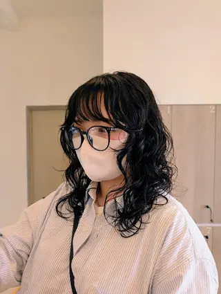 パーマ ロング ルプラボウ　小野寺 菜穂/豊橋/パーマのヘアスタイル