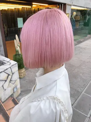 ショート カラー メンズ キッズ 💟Chloe原宿店 🩶ハイトーンのヘアスタイル