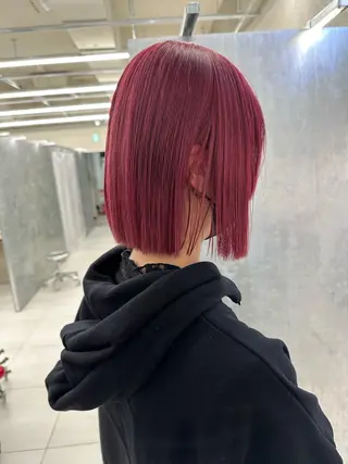 ミディアム カラー 顔周り/韓国風 /アイドル 吾妻光のヘアスタイル