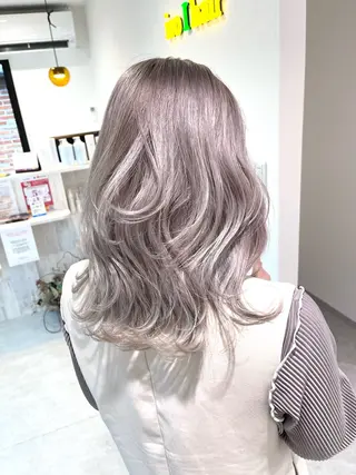 セミロング カラー 加藤 佑二のヘアスタイル