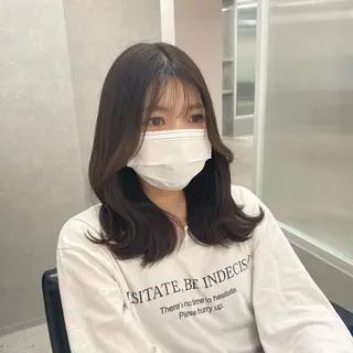 ミディアム カラー 髪質改善 ヒデのヘアスタイル