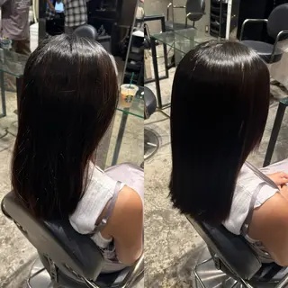 ロング 縮毛矯正⚡️ 中村璃音のヘアスタイル