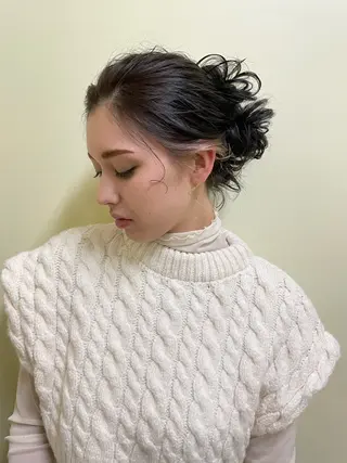 ヘアアレンジ ルプラボウ/日野 /ショート/レイヤーのヘアスタイル