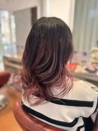 セミロング カラー ☆あつみ☆ soen  天神店のヘアスタイル