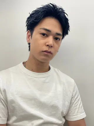 ショート カラー パーマ ヘアアレンジ メンズ 亀井隆汰/メンズ専門 パーマ特化美容師のヘアスタイル