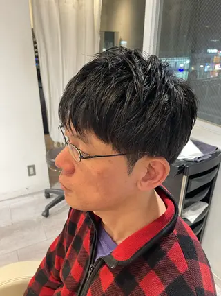 メンズ miwa/ボブパーマ /モードボブのヘアスタイル