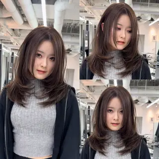 ミディアム レイヤーカット/ 堀匠吾のヘアスタイル