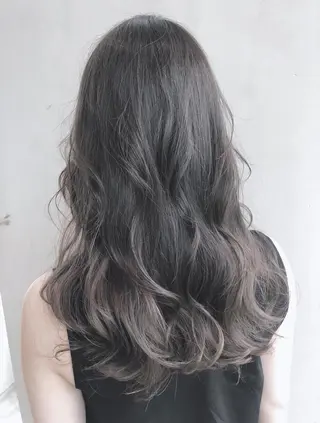 セミロング カラー パーマ ヘアアレンジ ITbyALBUM 中野店のヘアスタイル