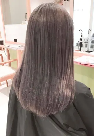 セミロング カラー Days 透明感カラーのヘアスタイル