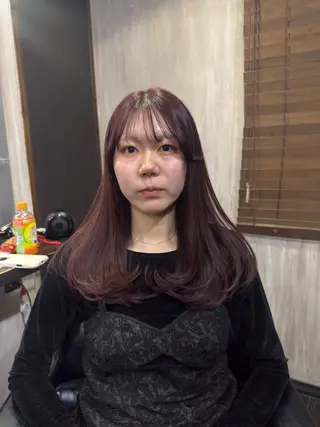 セミロング カラー メンズカット/パーマ 艶カラーTAIGA︎のヘアスタイル