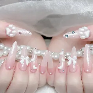 ネイル MoMoA Nail ネイル長さ出し専門店のネイルデザイン