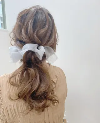 セミロング ヘアアレンジ GRANLUSSO 〜グランルッソ駅前店所属・木口 嘉美のヘアスタイル
