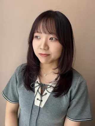 ロング カラー hub hair レイヤー/透明感のヘアスタイル