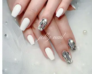 ネイル Jolly チップ長さだしのネイルデザイン