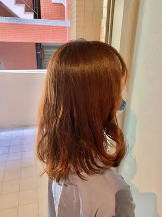 ミディアム うしだ かおるのヘアスタイル