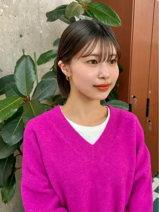 ミディアム AYAKA/名古屋/ 栄/ボブ/透明カラーのヘアスタイル