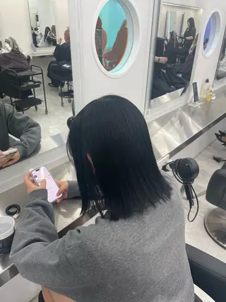 ロング カラー 中韓レイヤー/ ブラウン🤎はやとのヘアスタイル