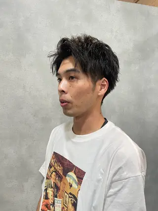 ショート メンズ フリーランスシェアサロンルレイル所属・心斎橋/メンズ /ルレイル/地形真希のヘアスタイル