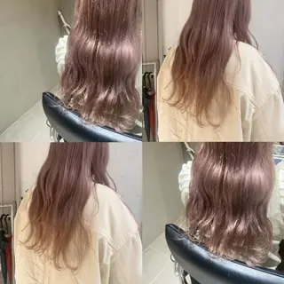 ロング カラー カジュアルを女っぽく 𝗮𝘆𝗮𝗰𝗼のヘアスタイル