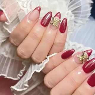 ネイル 23時まで❤︎韓国、 ワンホンネイルのネイルデザイン