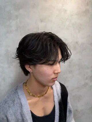 ショート カラー パーマ メンズ メンズ特化 👑YUTAのヘアスタイル