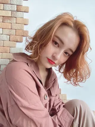 セミロング カラー 梅田茶屋町 Yutaのヘアスタイル