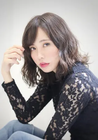 ミディアム 髪質改善 ami byAbsoのヘアスタイル