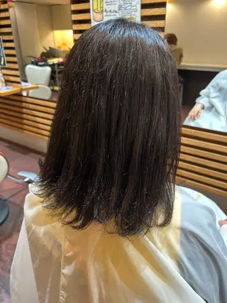 ミディアム 松下 奈央のヘアスタイル