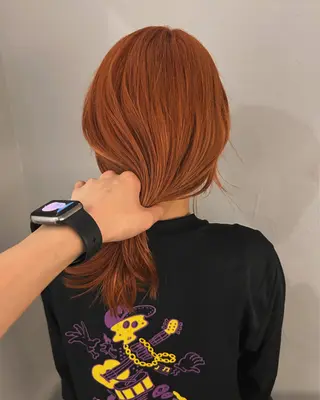 セミロング カラー ケアパーマ/ケアブリ ーチdaisukeのヘアスタイル