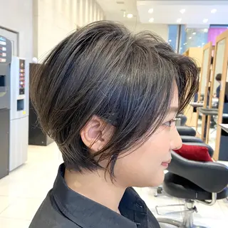 ショート ショート白髪染め無料 ／河瀬謙介のヘアスタイル