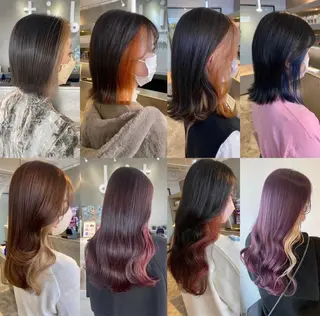 カラー 縮毛矯正🐼暖色 根本侑季のヘアスタイル