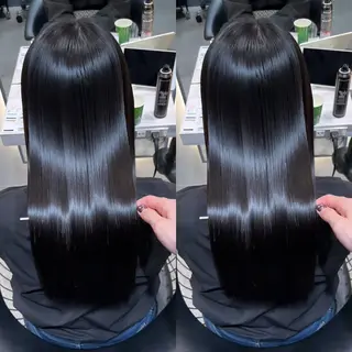 ロング ボブ/縮毛矯正/ 高嶋 優のヘアスタイル