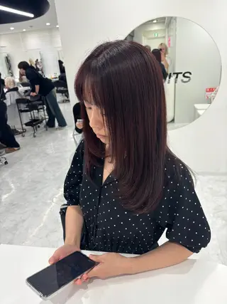 カラー 🎀ツヤ髪✖︎ 暖色🎀RYUKAのヘアスタイル