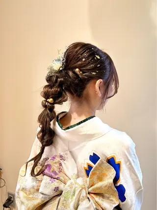 ロング ヘアアレンジ monami 山本華菜のヘアスタイル