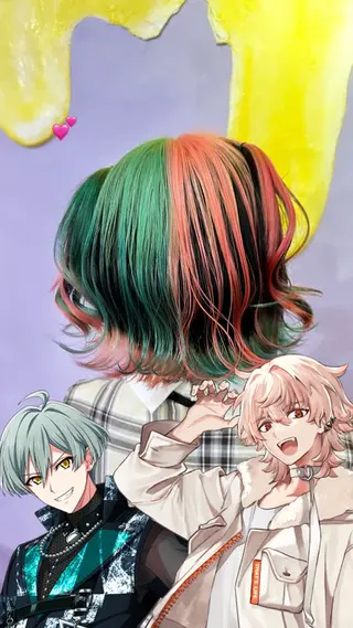 ショート Hair salon TOMMY所属・♮やっしー♮ 🌈派手髪🌈のヘアスタイル