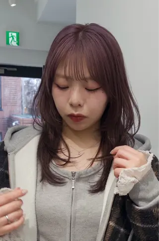 カラー miyu  / 柔らかい透明感カラーのヘアスタイル