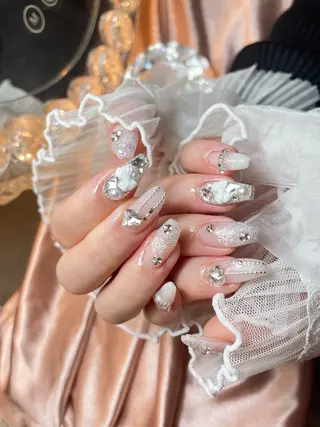 ネイル 23時まで❤︎韓国、 ワンホンネイルのネイルデザイン