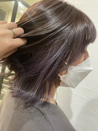 ミディアム カラー 髪質改善 個室美容室 calm 新田 美容院【カルム】所属・【カルム】 スズキのヘアスタイル